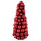 Northlight 3-Finish Shatterproof Ball Christmas Tree with Tinsel - 15.75" - Red